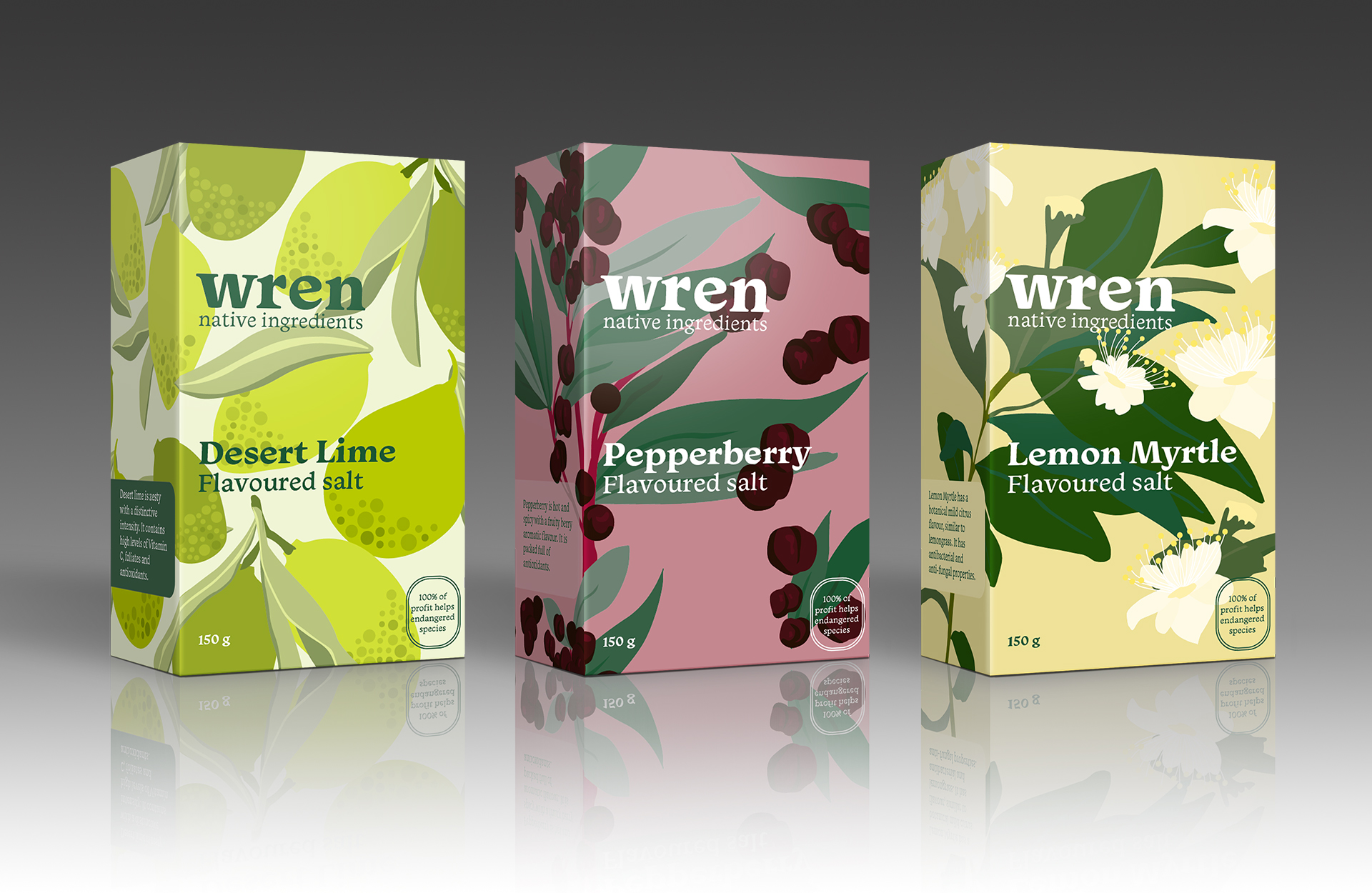 All three flavours product mockup